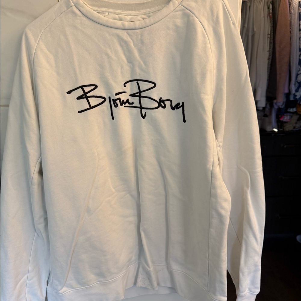 Bjorn Borg White Crewneck Sweater Casual Comfort